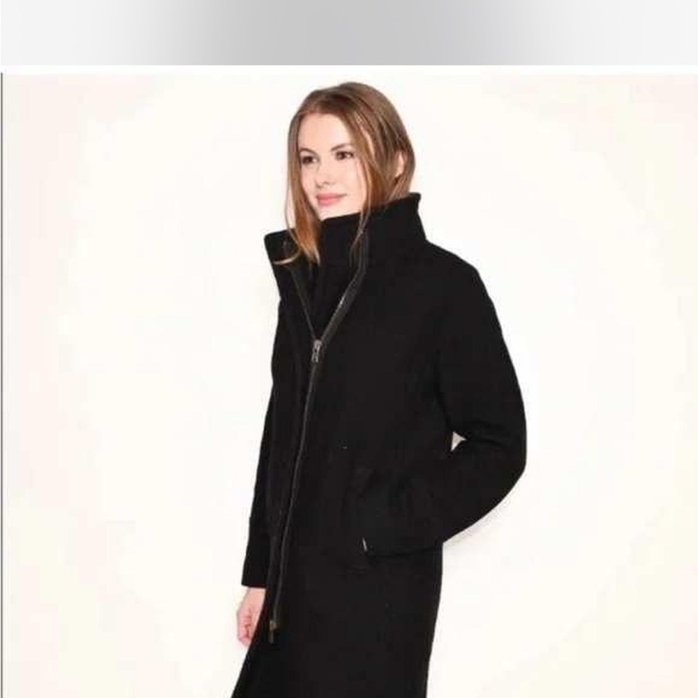 J. Crew Stadium Cloth by Nello Gori Wool Blend Black Size 10P